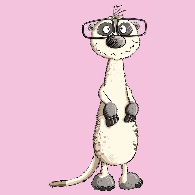 Drôle de nerd homme suricate I nerd