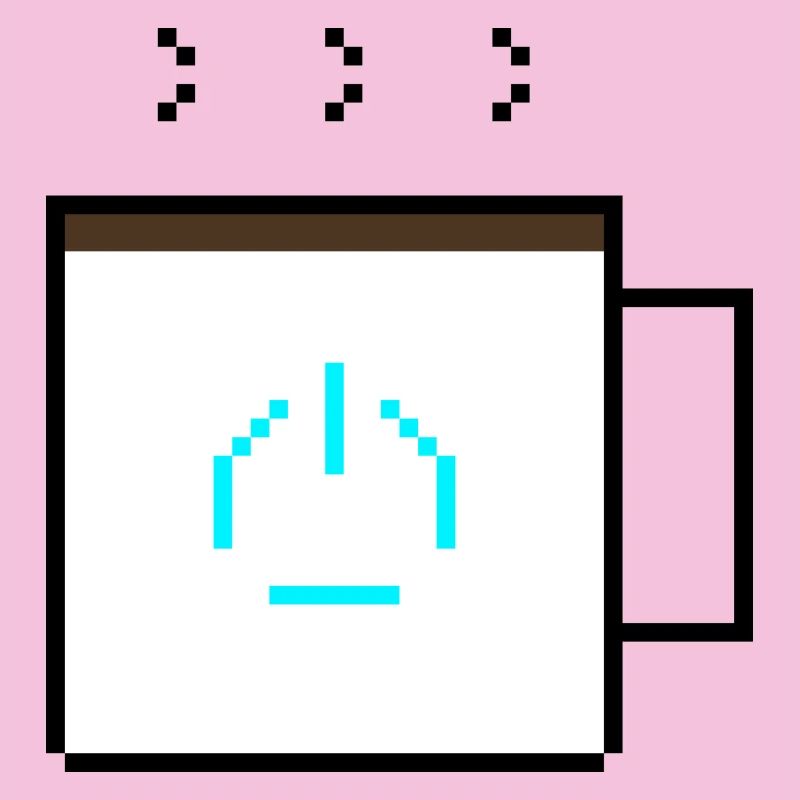 Power-Up Kaffee: Retro Pixel Art Gaming Design
