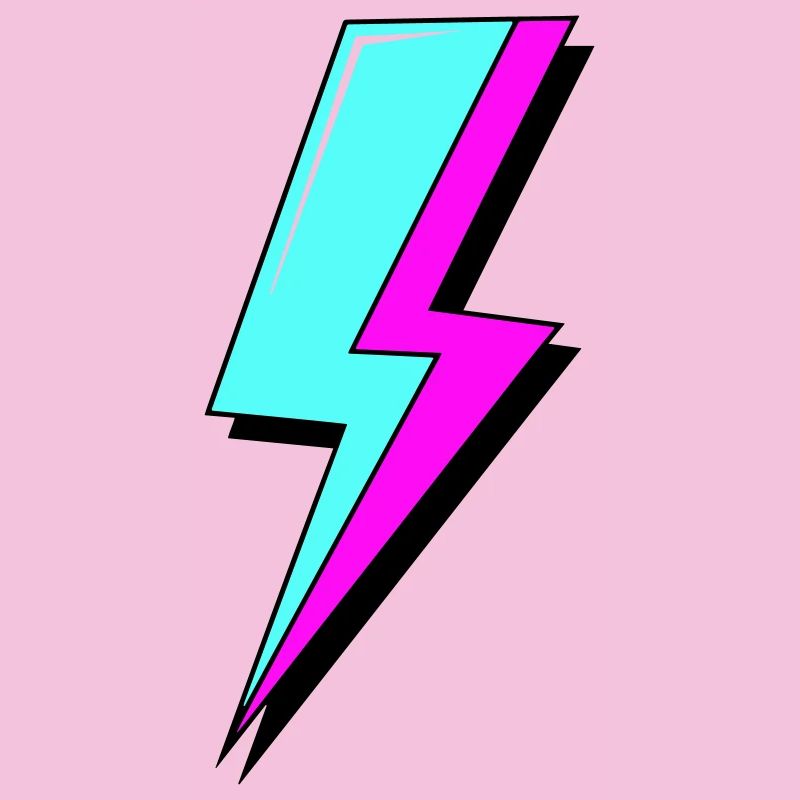 Psychedelic Neon Lightning