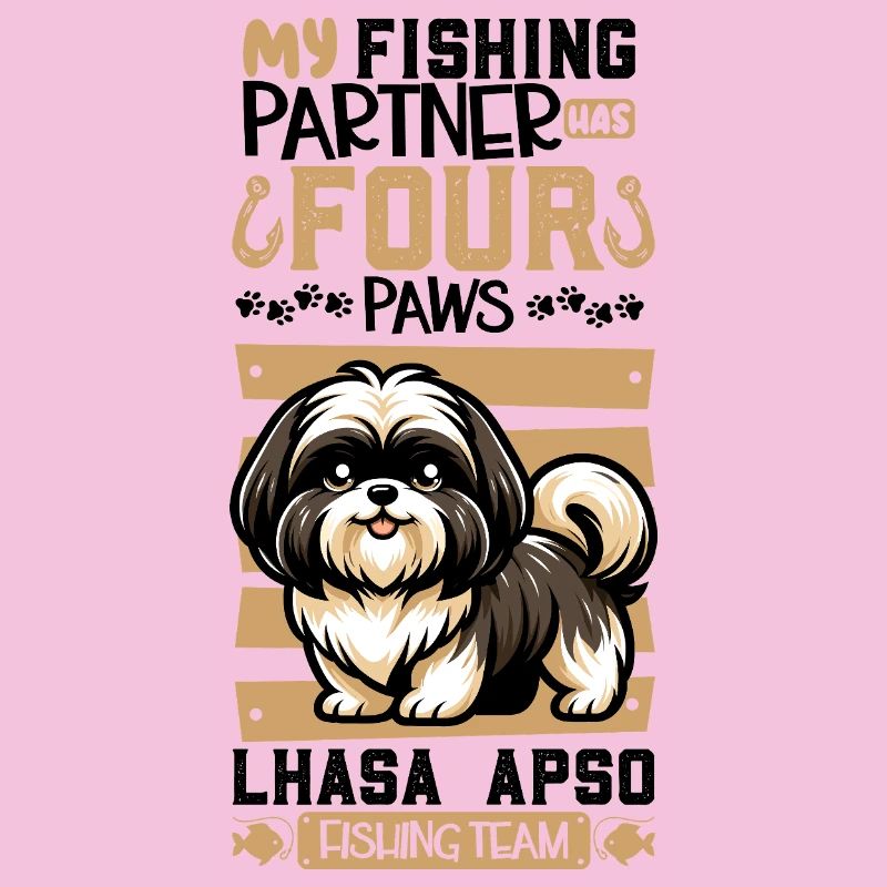 Fishing and Lhasa Apso