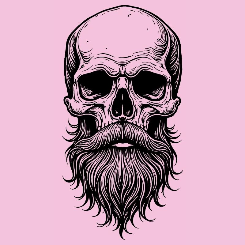 Skull mit Bart