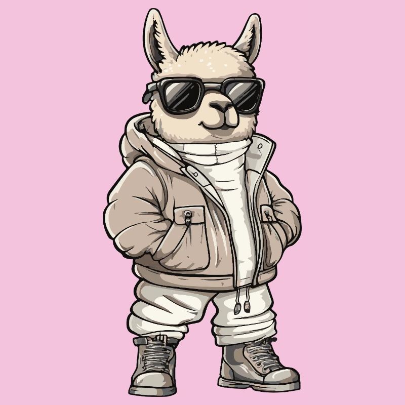 Alpaka Llama Cool Winter
