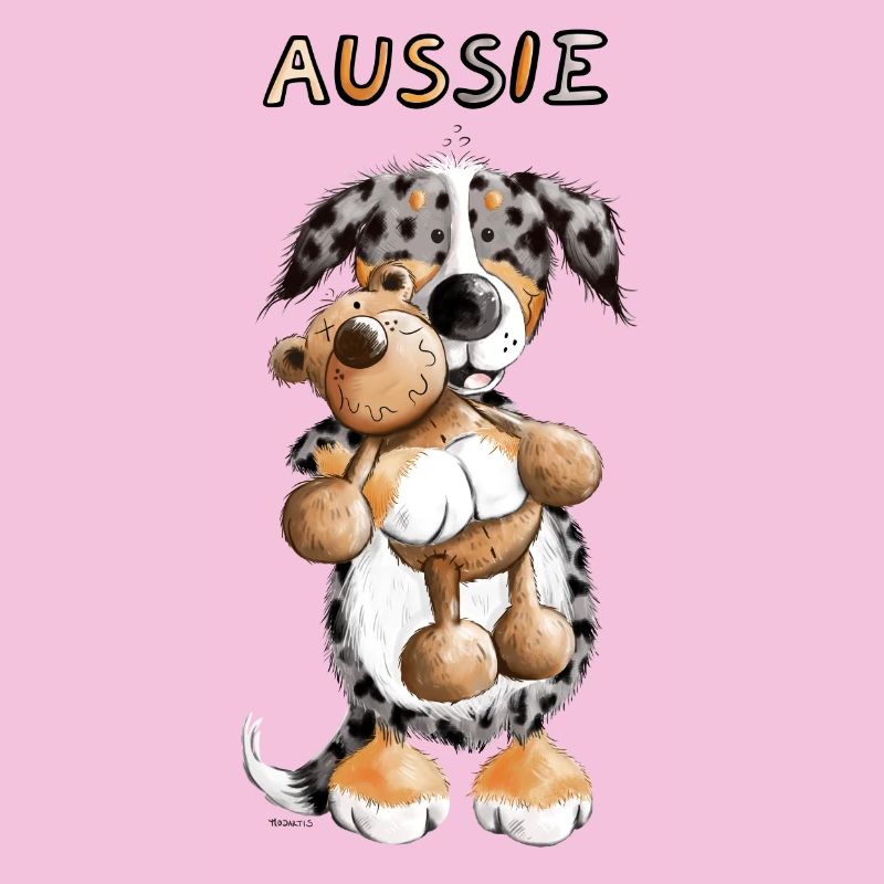 Aussie with teddy