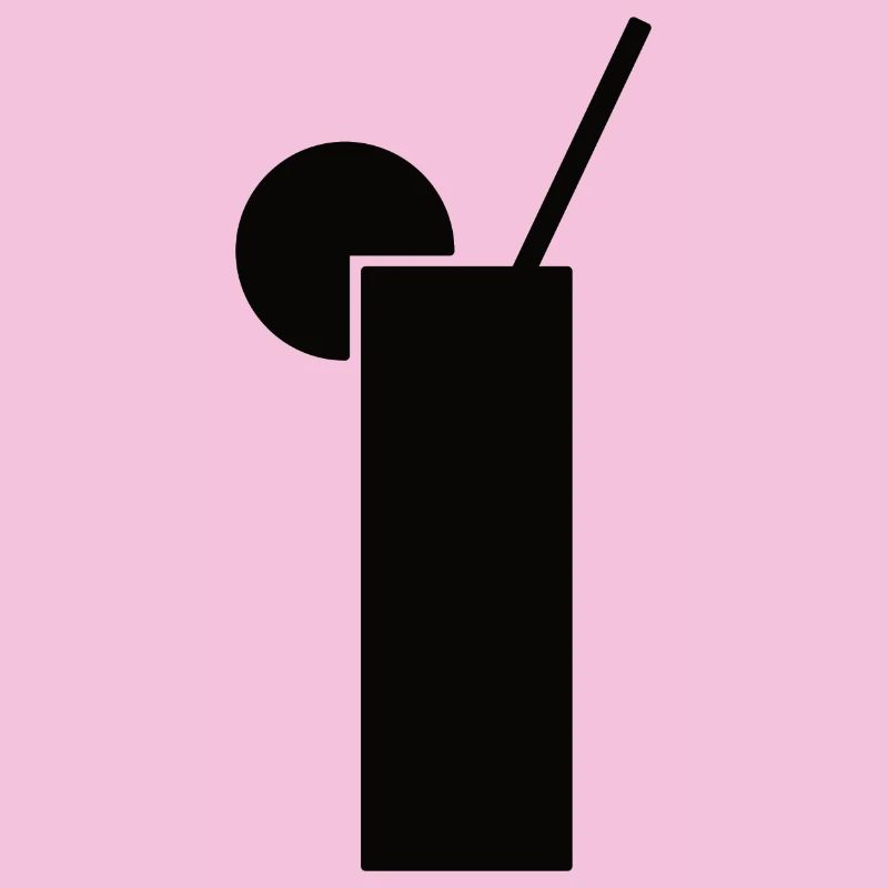Design de boisson en noir