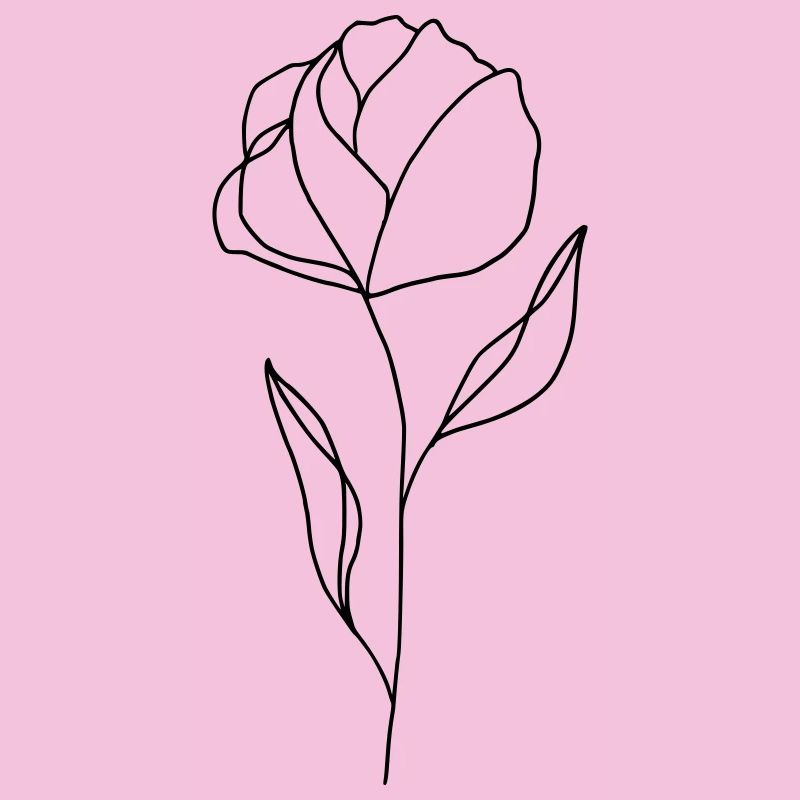 Blume gezeichnet