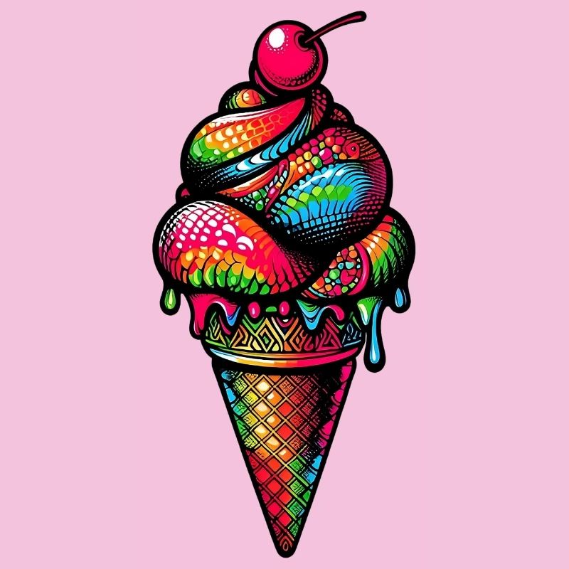 Cornet de crème glacée Popsicle