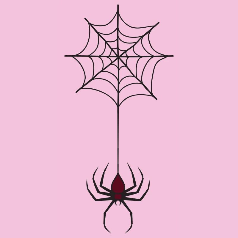 Spooky Halloween Spider in Web 2