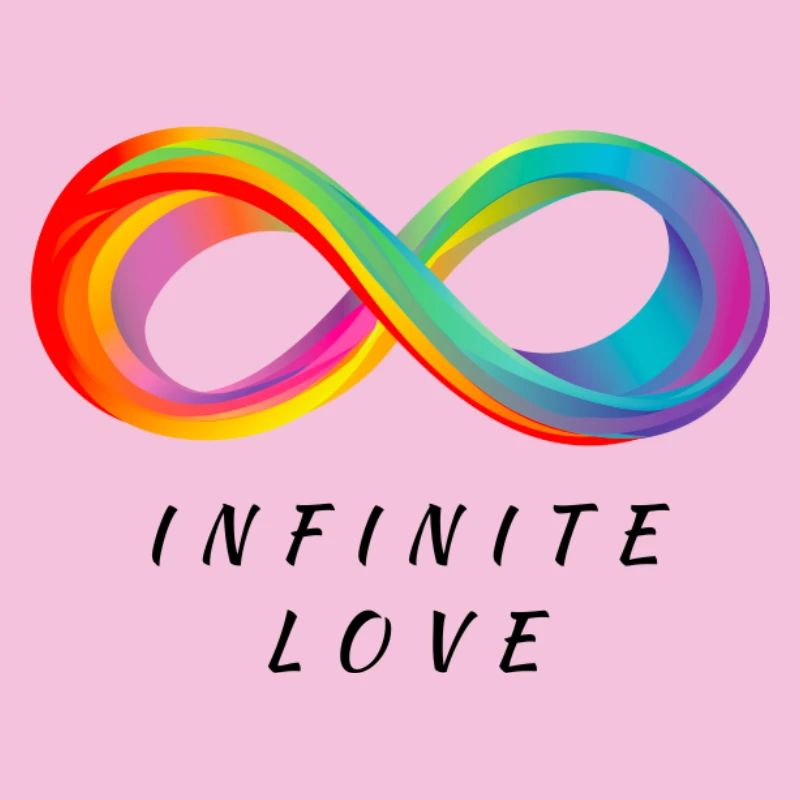 Amour infini - Signe d’infini coloré