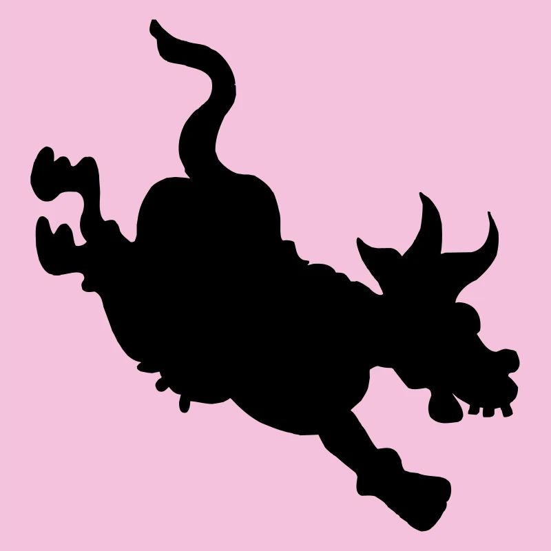 Drôle d’image d’ombre de vache