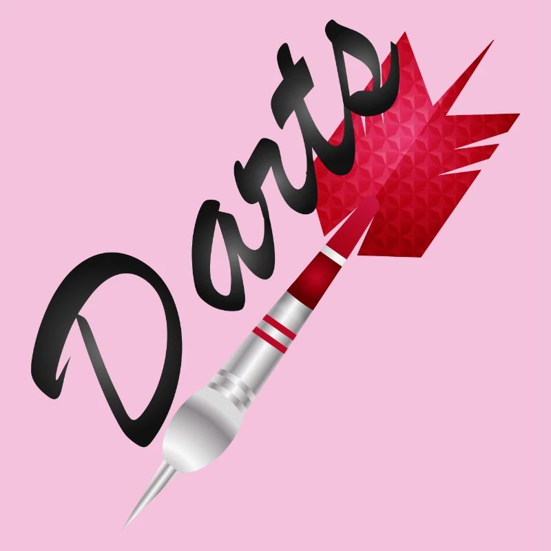 single red dart with darts typography