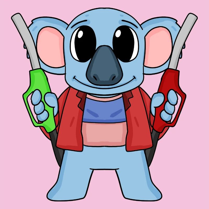 Tankwart Koala Tankstelle