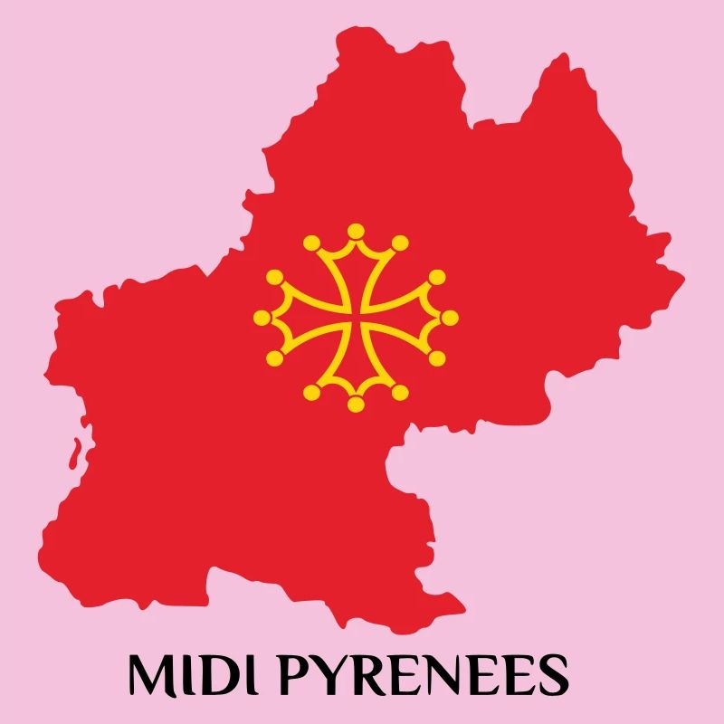 Map of the Midi-Pyrénées
