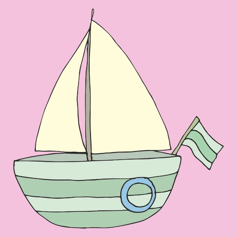 Playful sailboat pattern