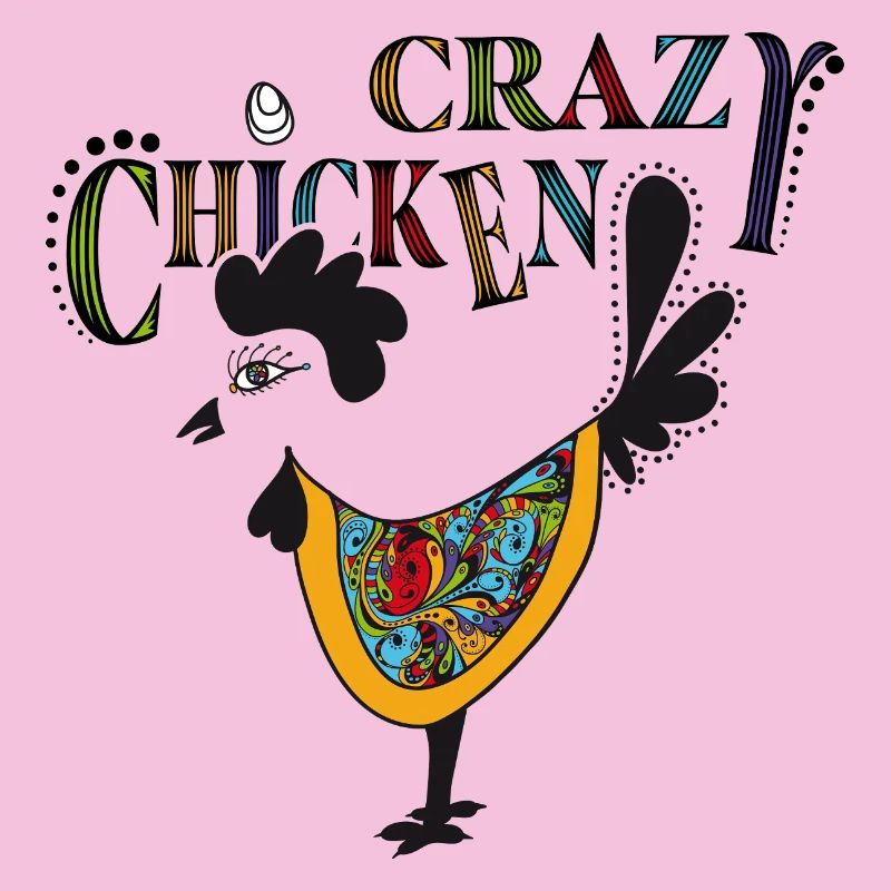 Colorful Chicken with Psychedelic - Crazy Chicken