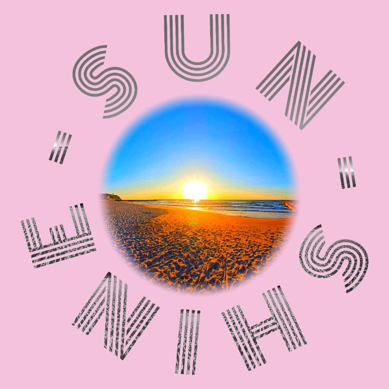 Illustration de coucher de soleil sur la plage