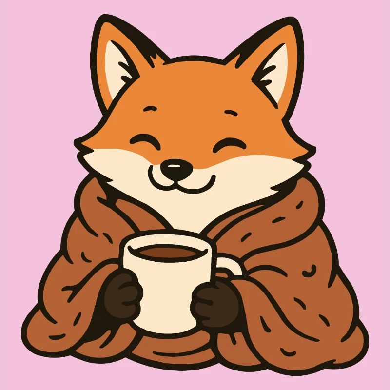 Kuschelfuchs mit Becher