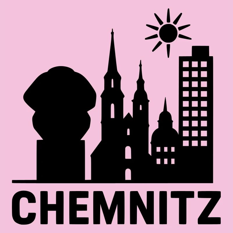 Chemnitz Landmark Silhouette
