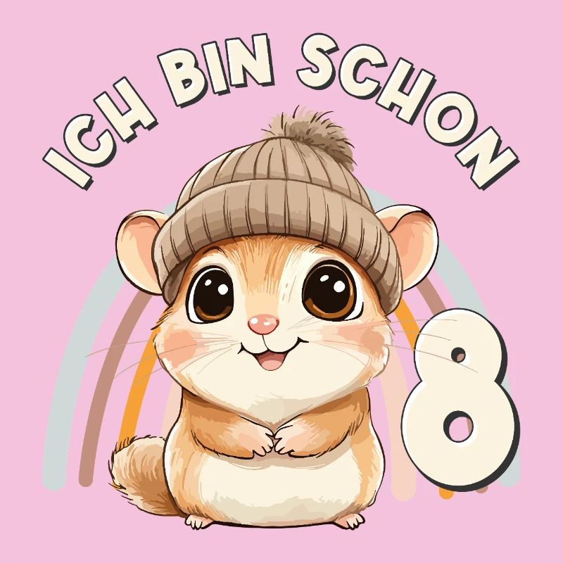 8e anniversaire Licorne Arc-en-ciel mignonne