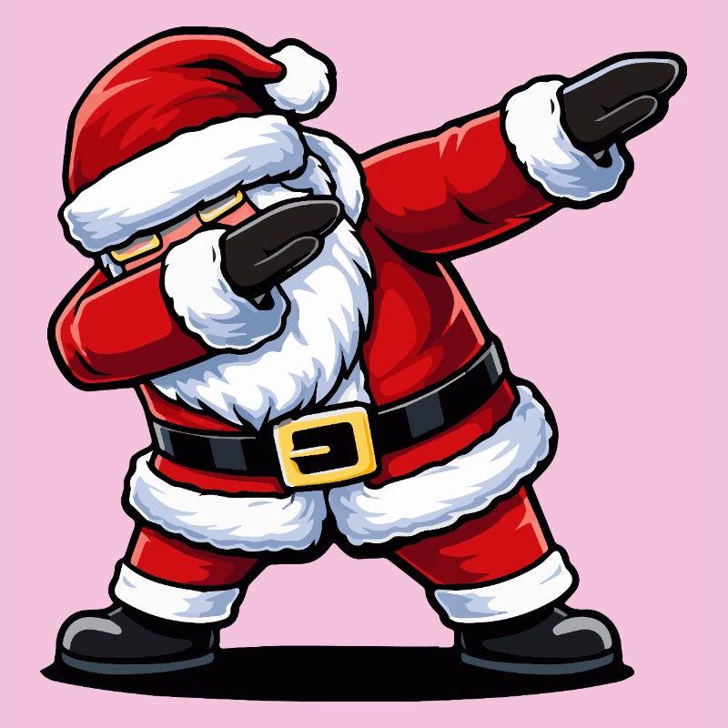 Mascotte de la danse de Noël du Père Noël