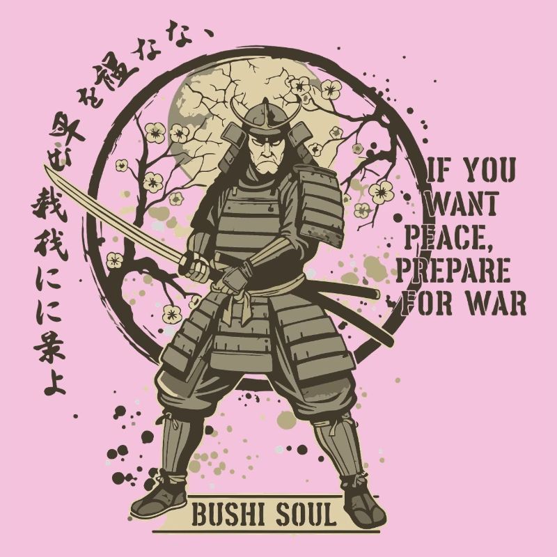 Bushi Seele Samurai in Blüten