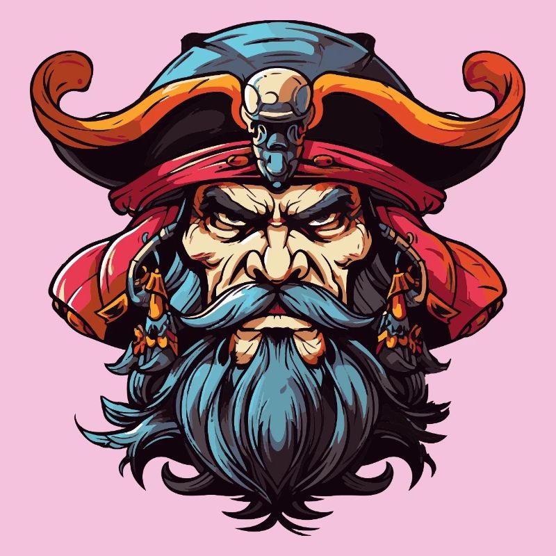 Pirate with Beard Comic