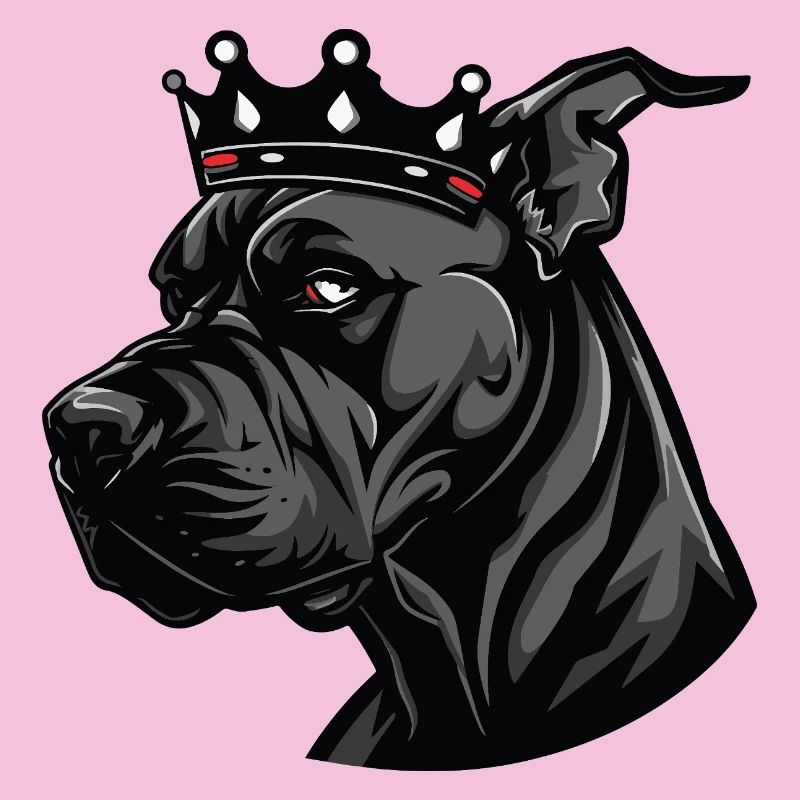 Great Dane Hund Krone