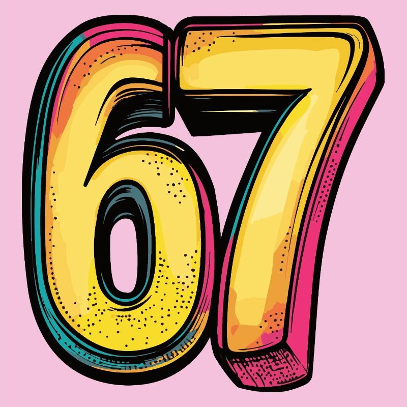 67 Numéro Coloré