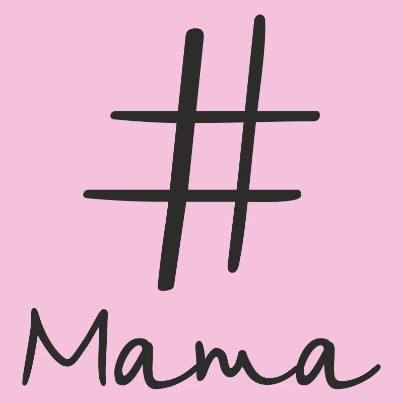 #Mama – Modern Hashtag Text Design