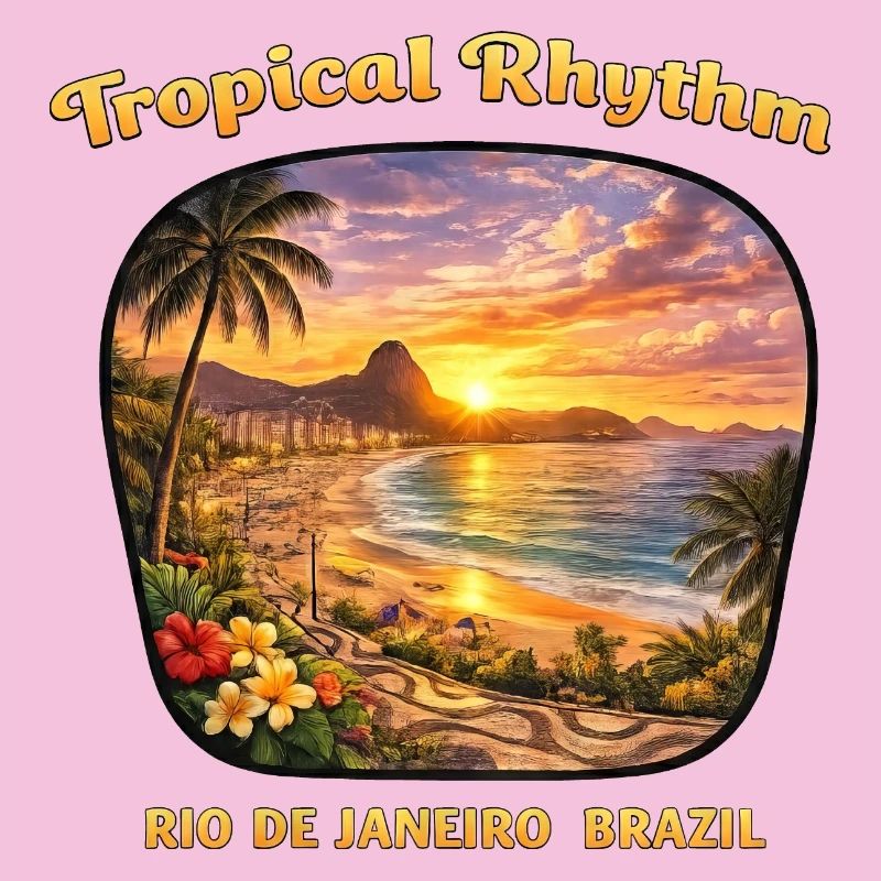 Coucher de soleil vacances à Rio de Janeiro Copacabana