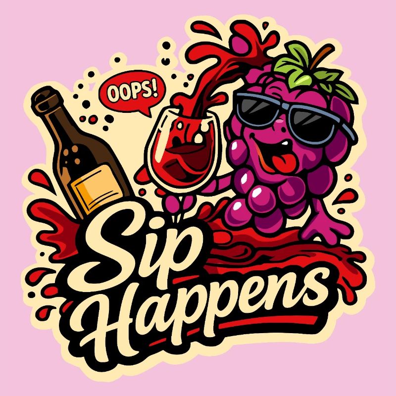 Sip Happens Grapes Comic