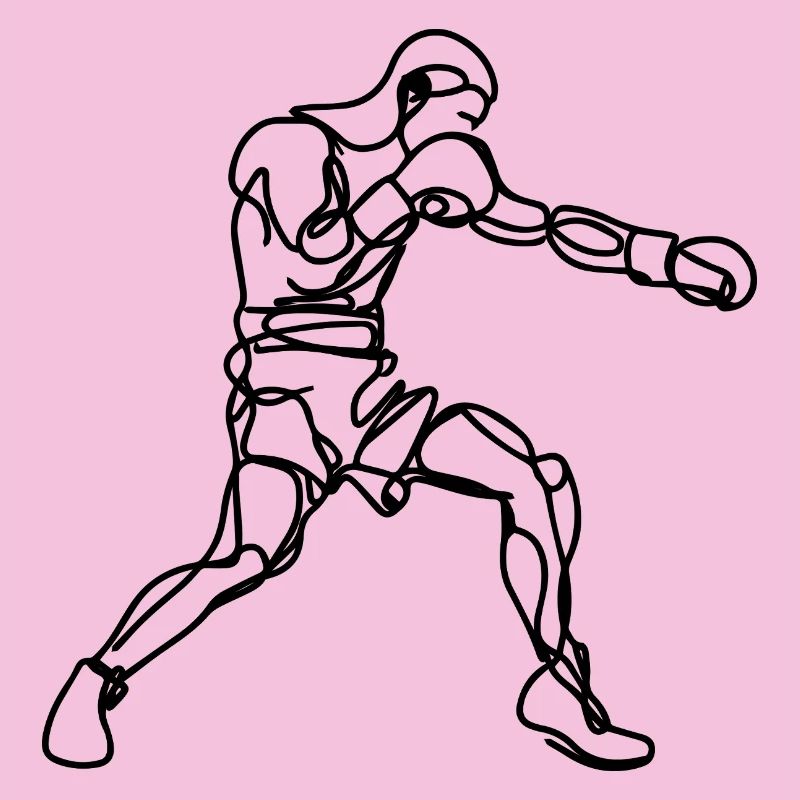 Graphismes de boxe