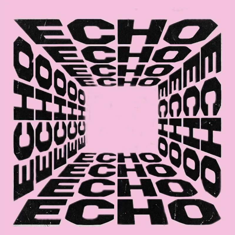 Tunnel Echoes Typographic Pattern