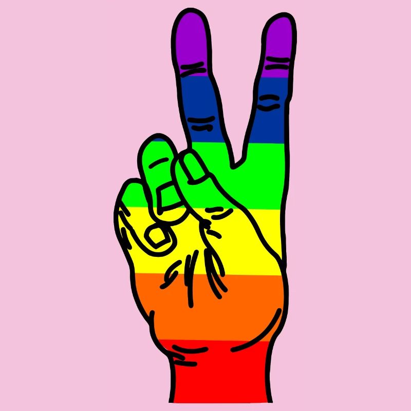 Regenbogen-Handfrieden