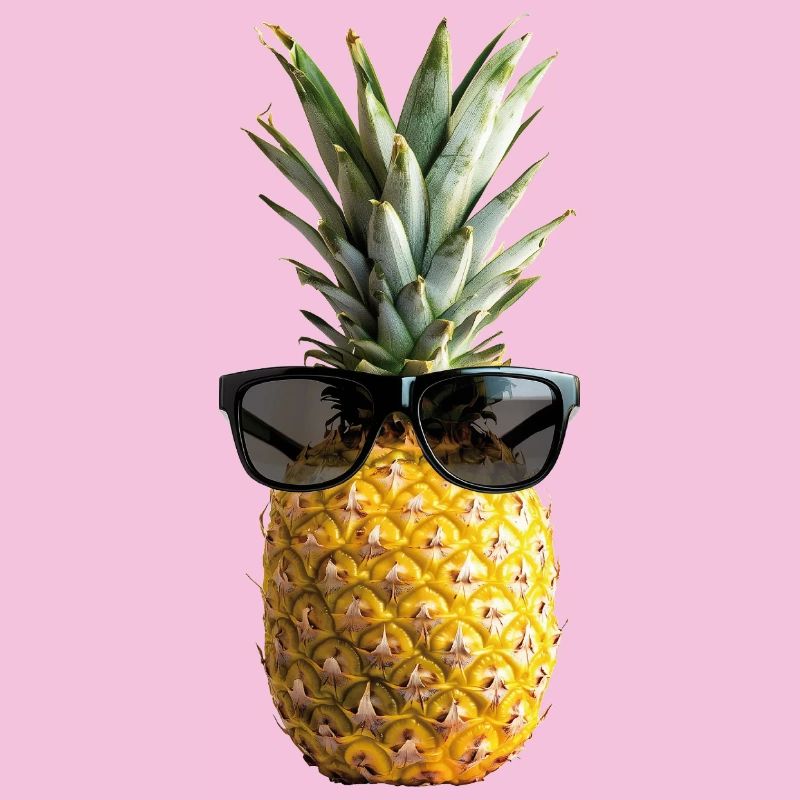 Ananans mit Sonnenbrille