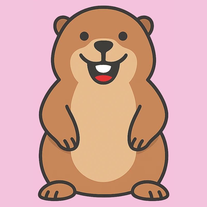 Cheerful beaver