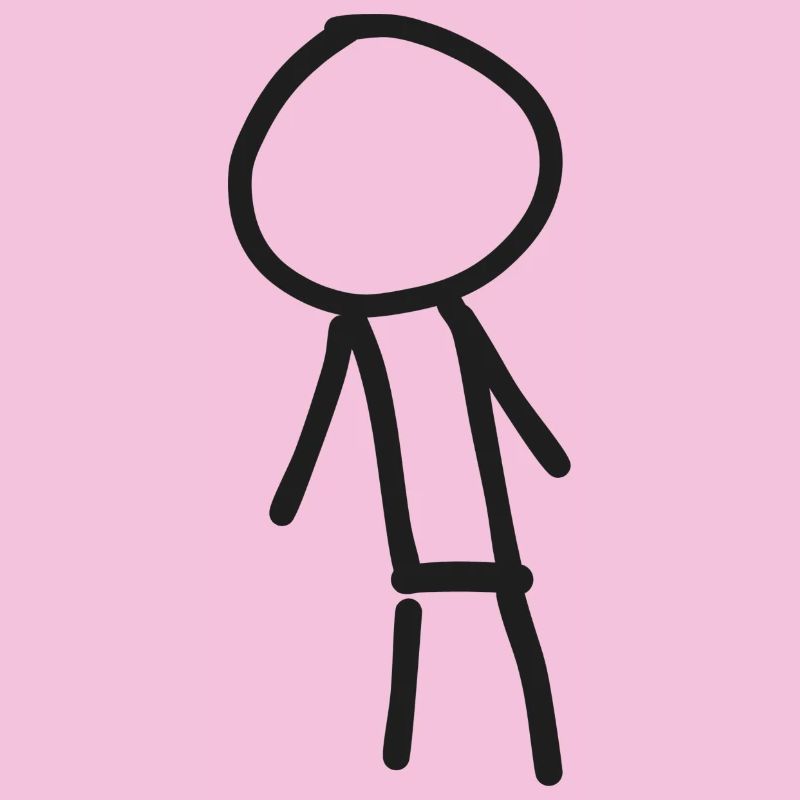 Minimalistisches Strichmännchen-Design