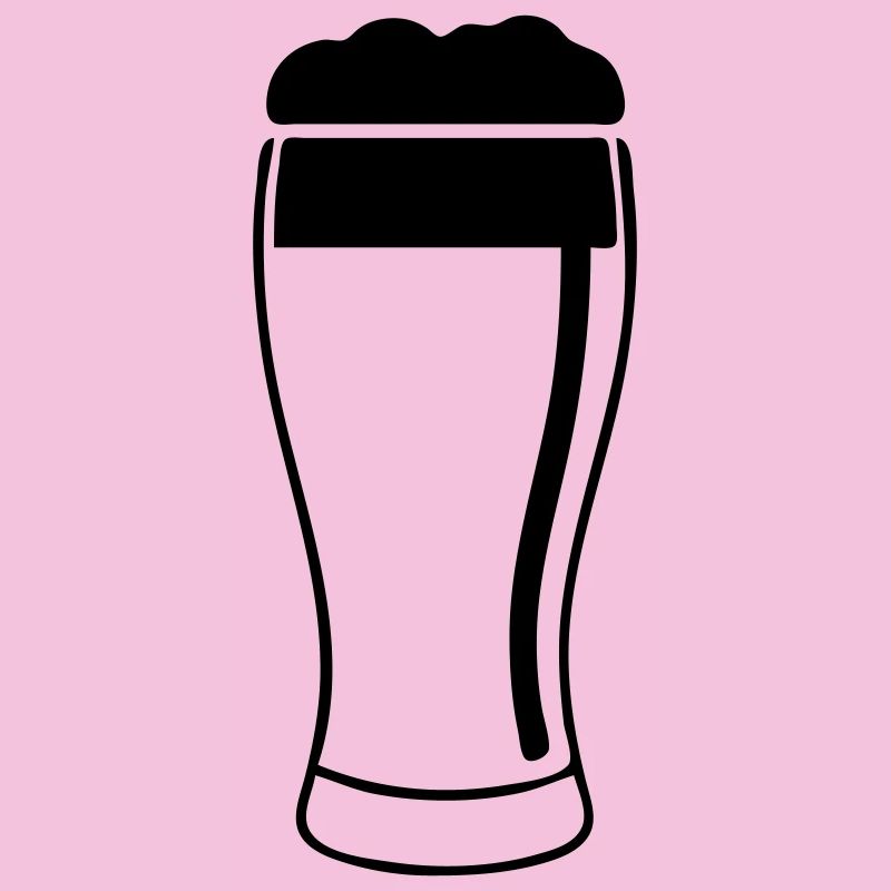 Bierglas mit üppigem Schaum