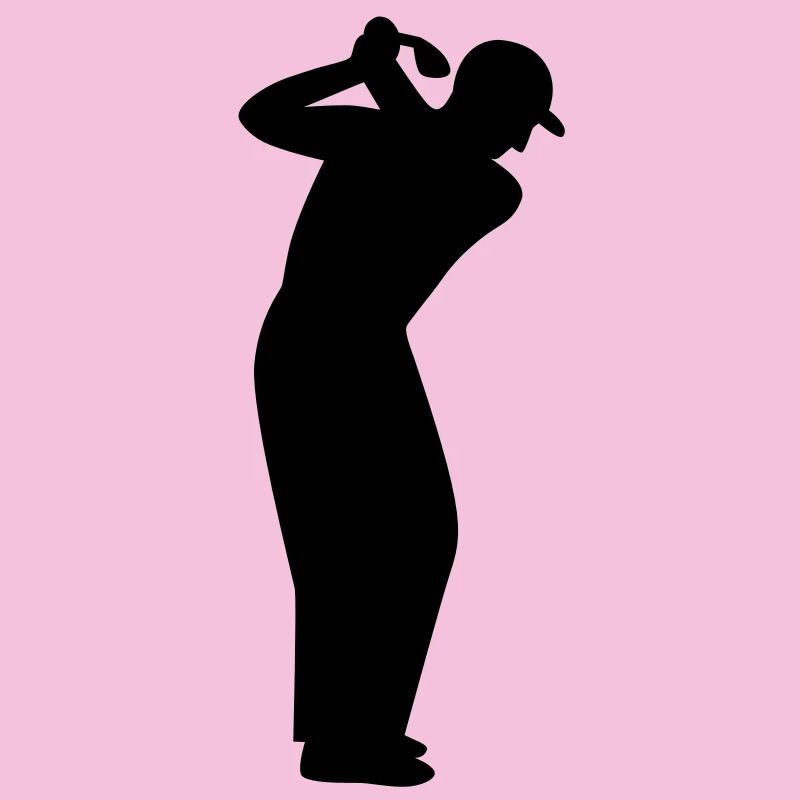 Golfer beim Abschlag