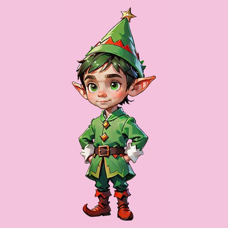 Adorable lutin de Noël mignon