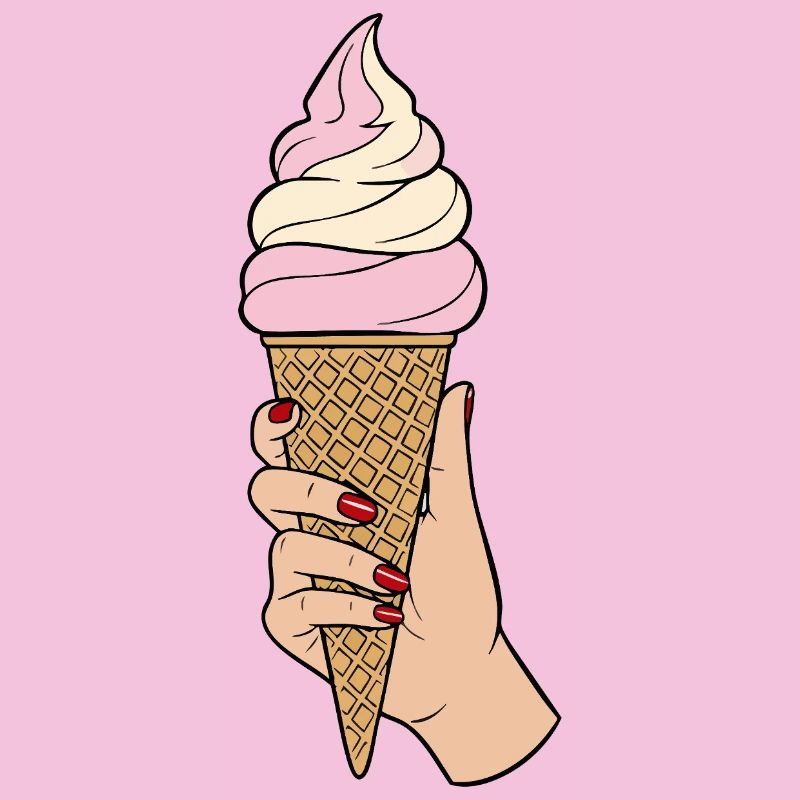 Italienisches Eis halten