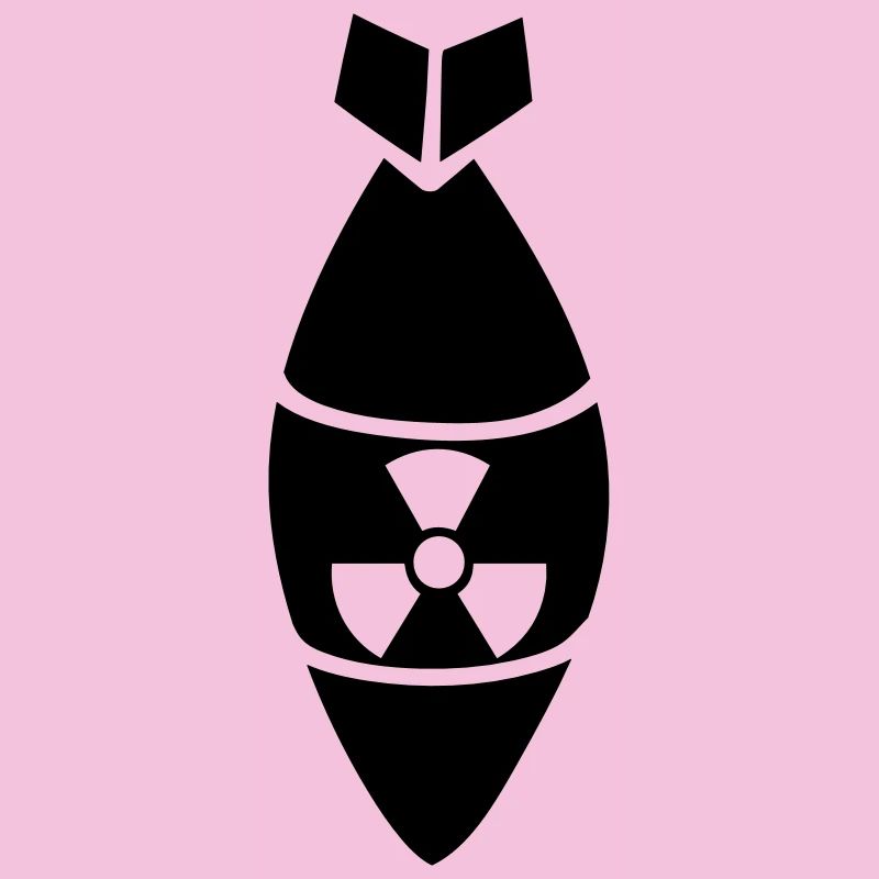 noir danger attention attention prudence bombe atomique