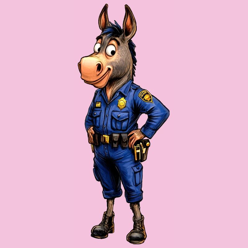 Polizei Esel