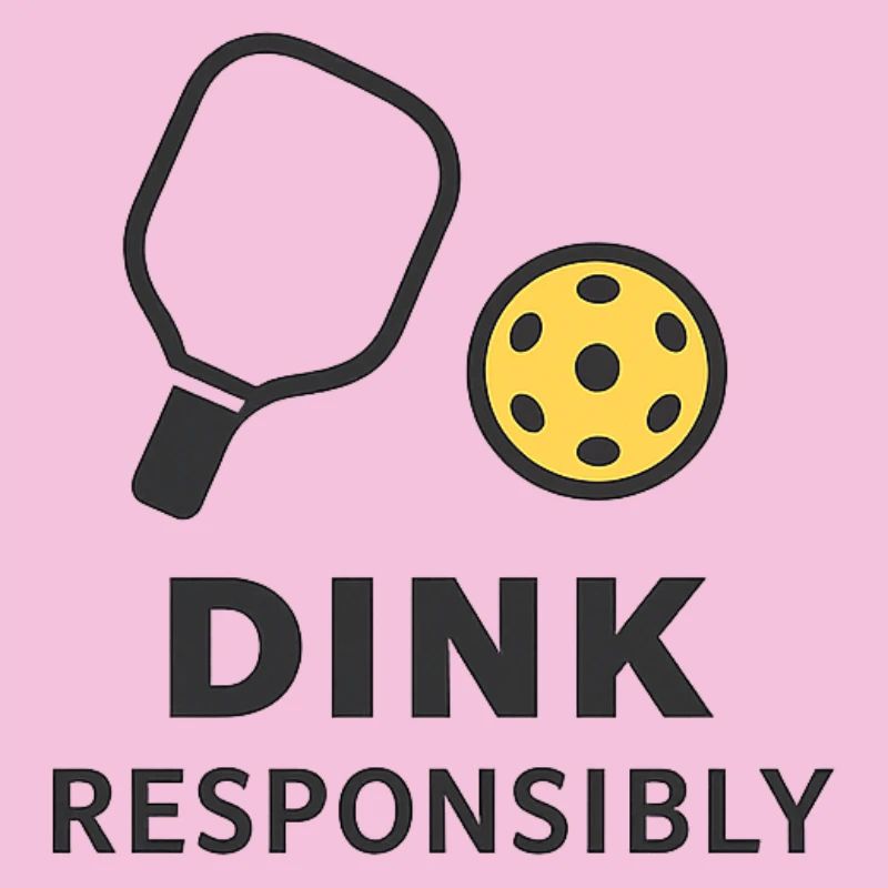 Funny Pickleball Shirt Dink Responsibly – Minimal 