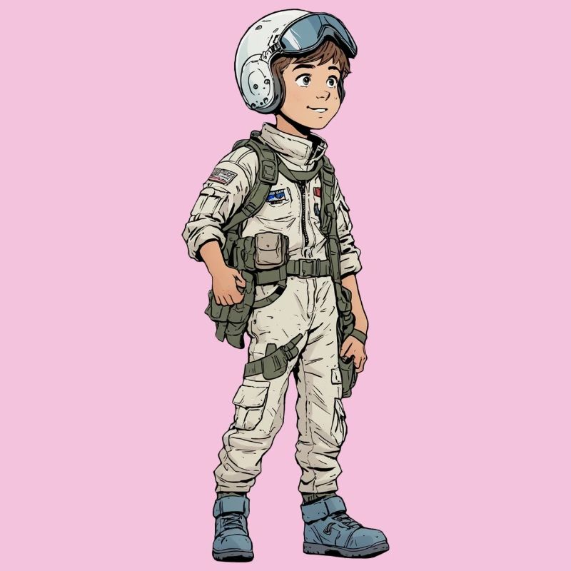Vintage Comic Kampfpilot