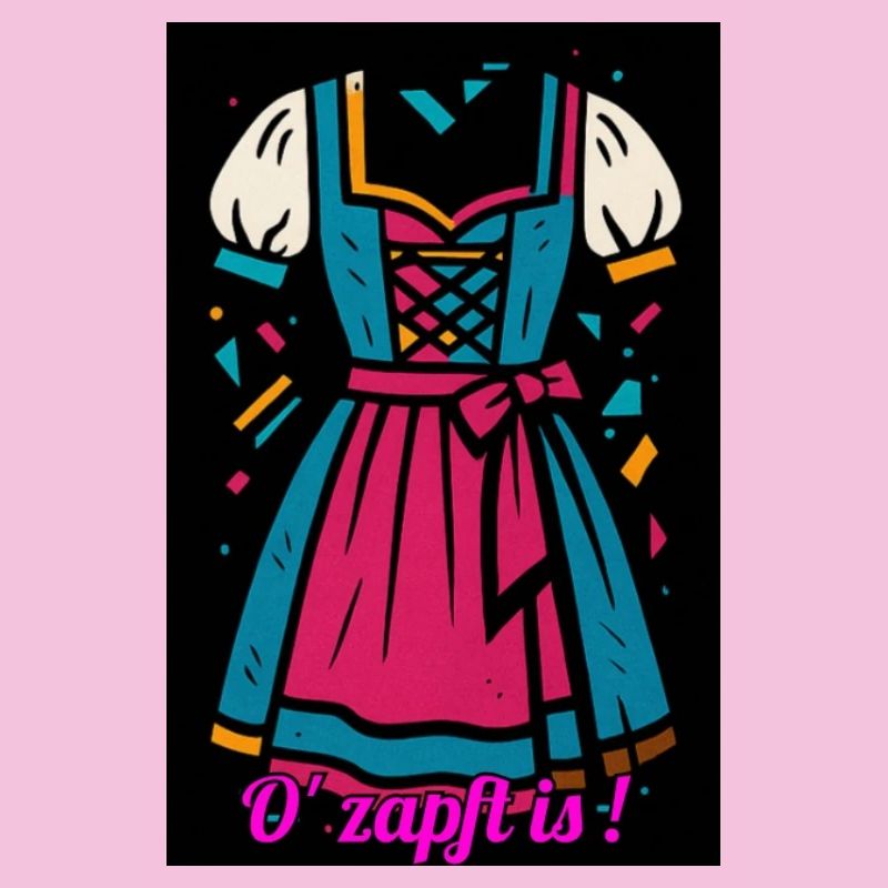 Traditionelles Dirndl mit moderner Farbpalette
