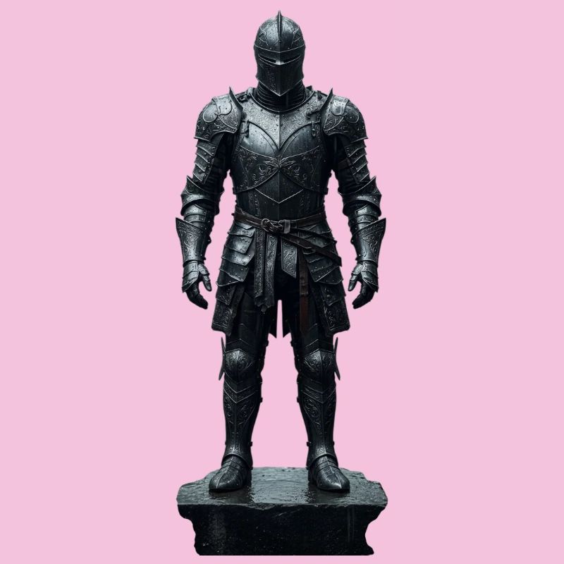 Dark Knight Armor Krieger-Silhouette