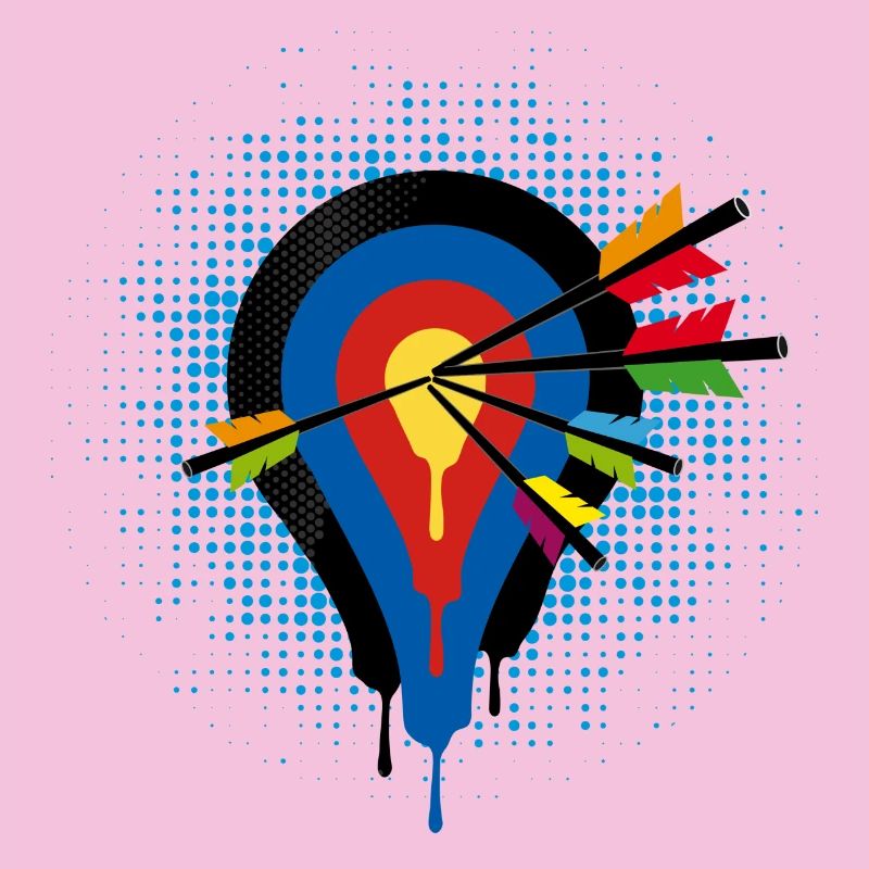 Target and 5 arrows