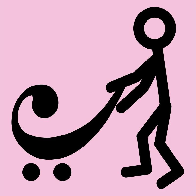 Joueur de basse avec un nouveau bébé