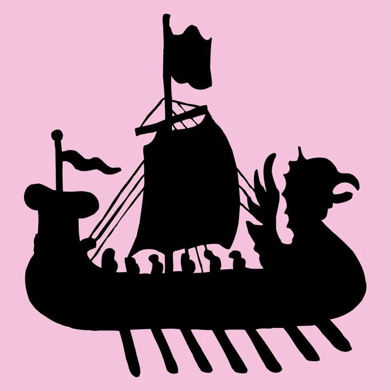 Wikingerboot Schiff Schattenbild