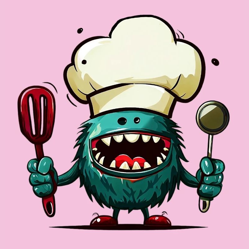 Alien extraterrestre Martien Cuisinier Chef